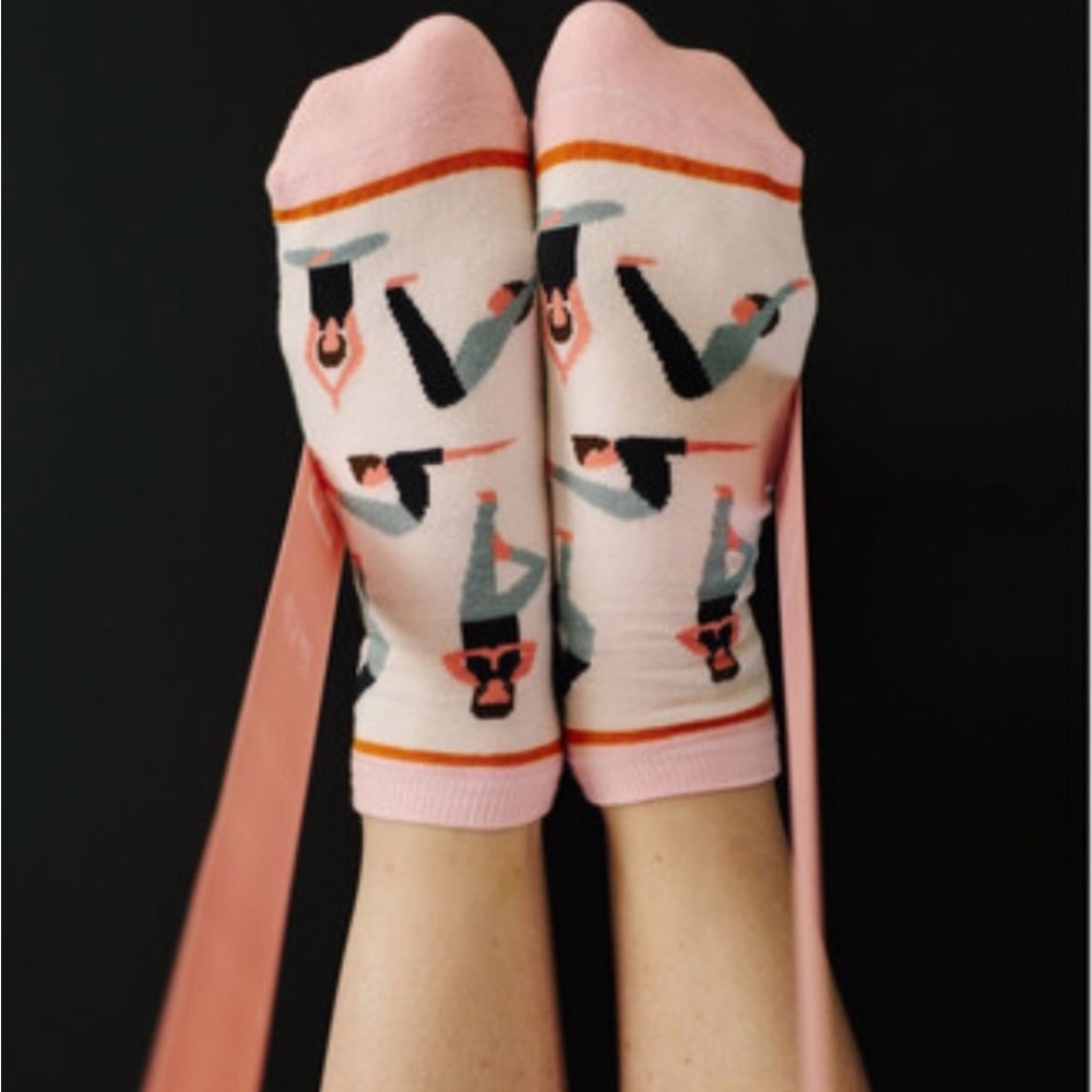 NWT “Inhale Exhale” Yoga novelty socks- one size